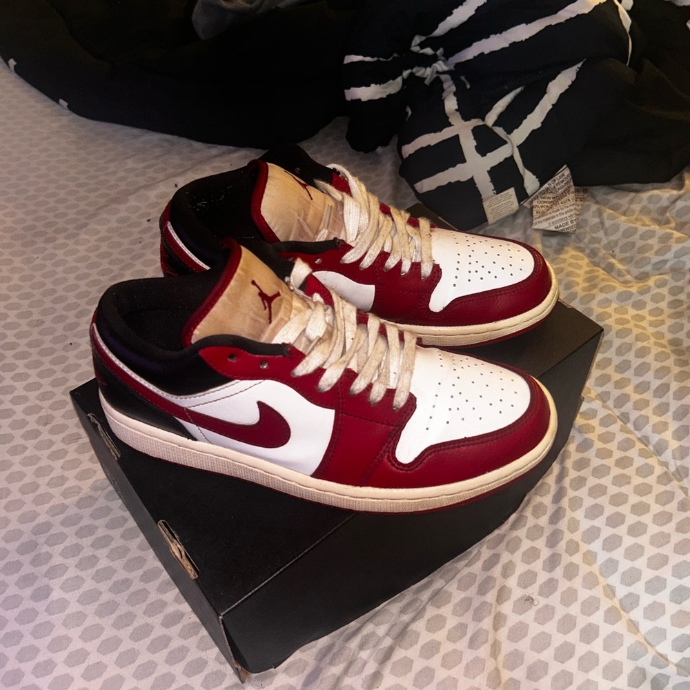 Jordan Red and White Women’s Sneakers